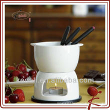 ceramic mini chocolate fondue set